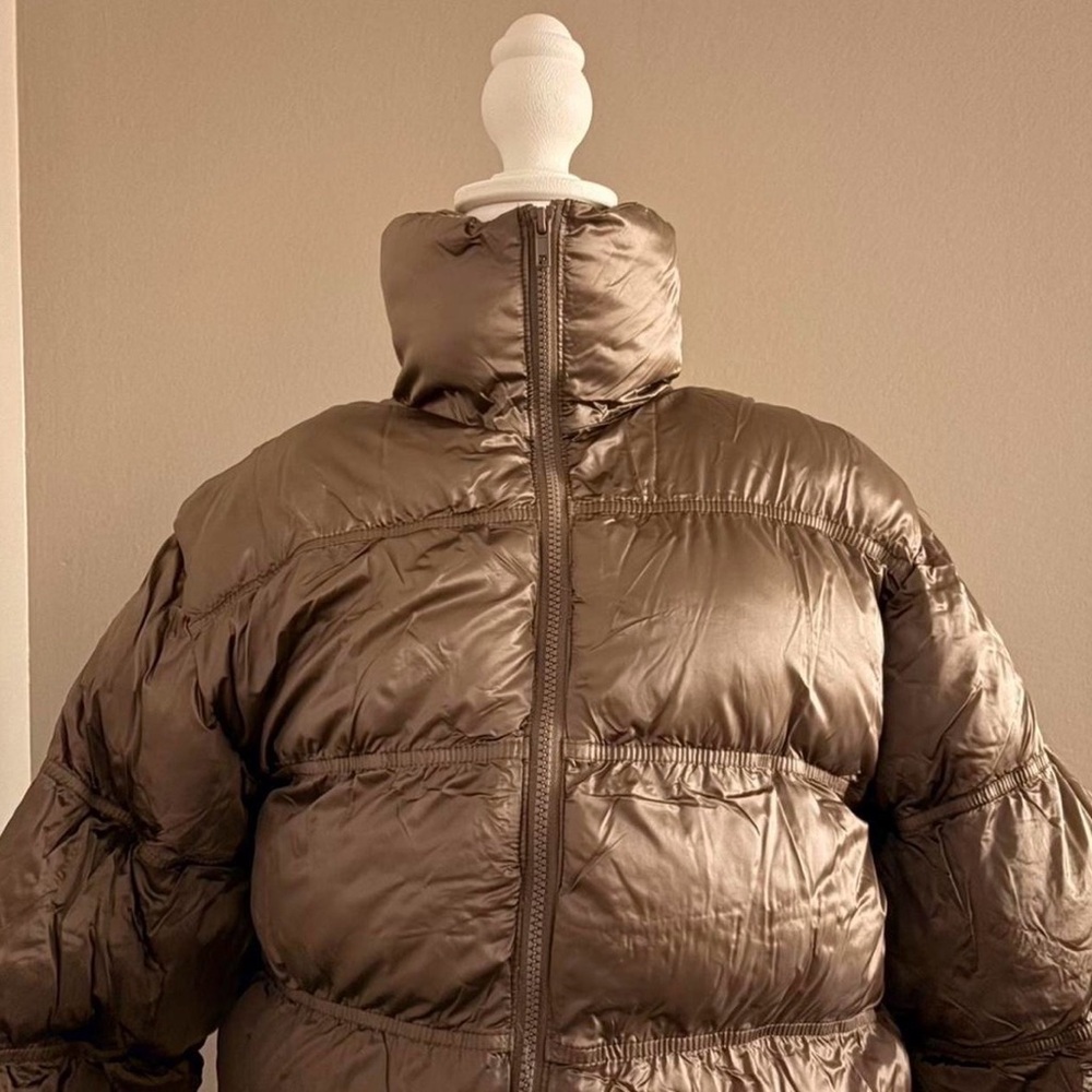 New Women's Brown Puffer Jacket